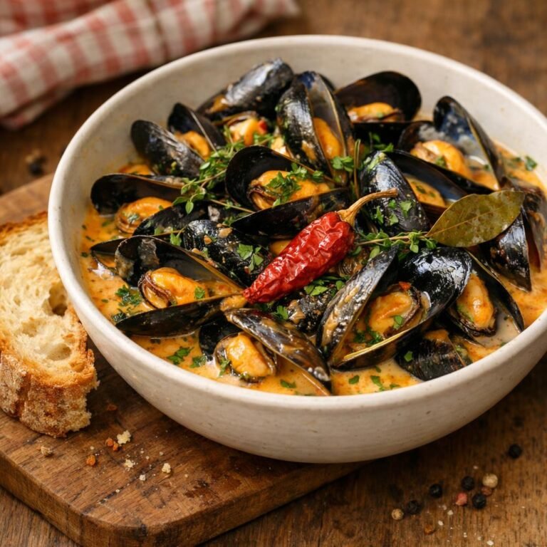 Moules mijotées créoles