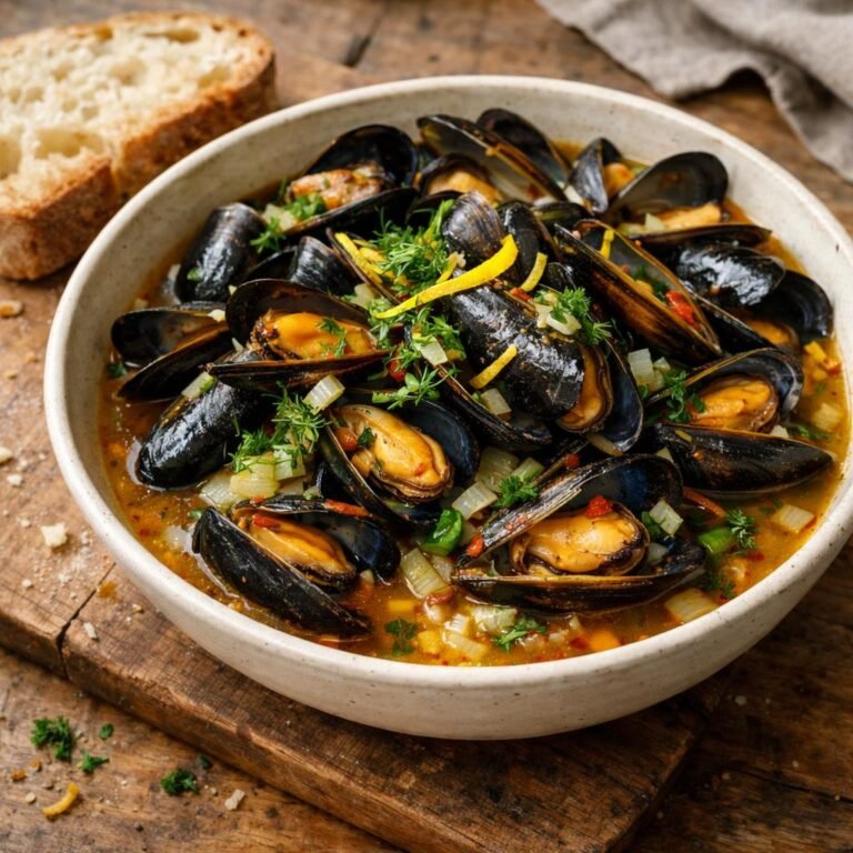 Moules piment citron