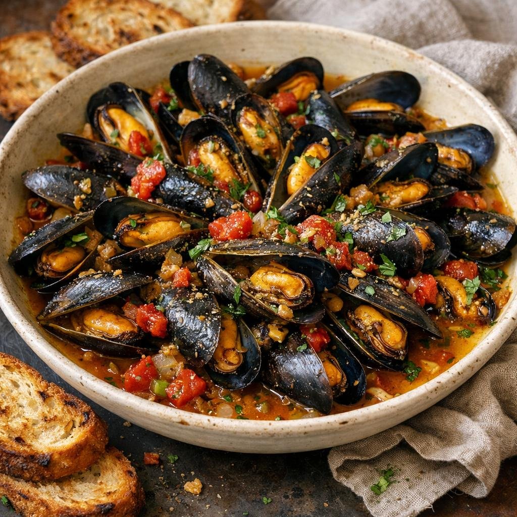 Moules à la méditerranéenne