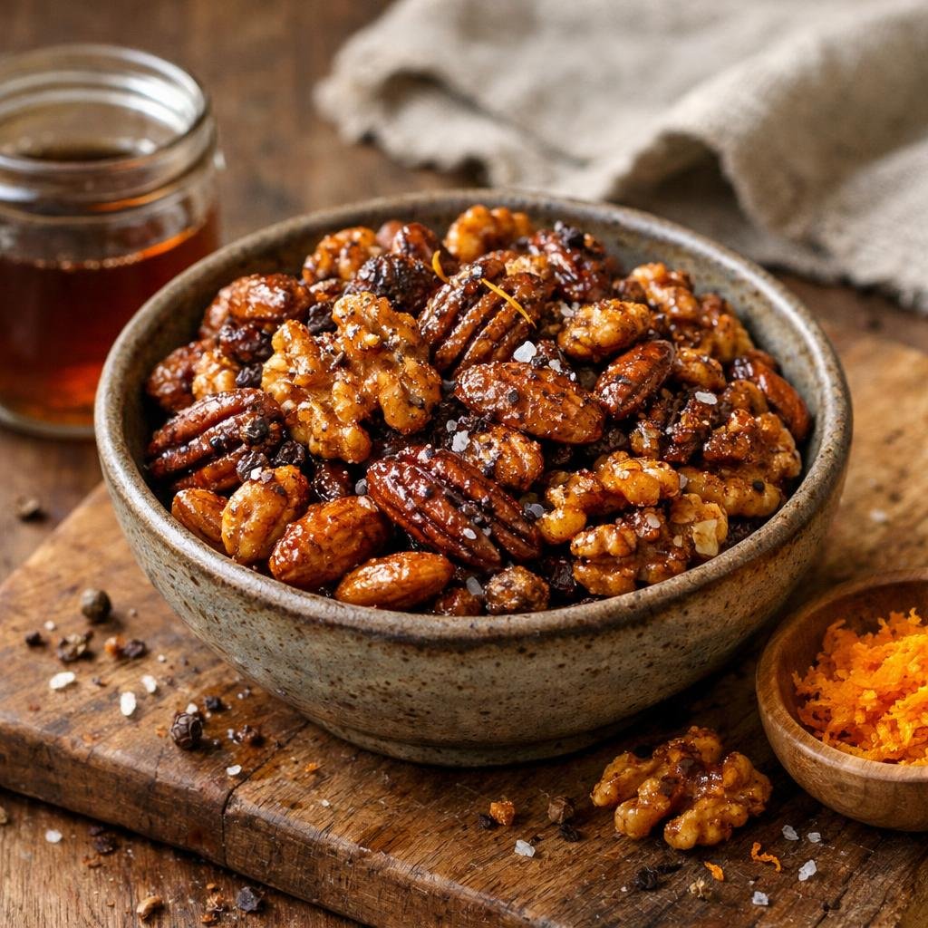 Noix rôties au Poivres cacao