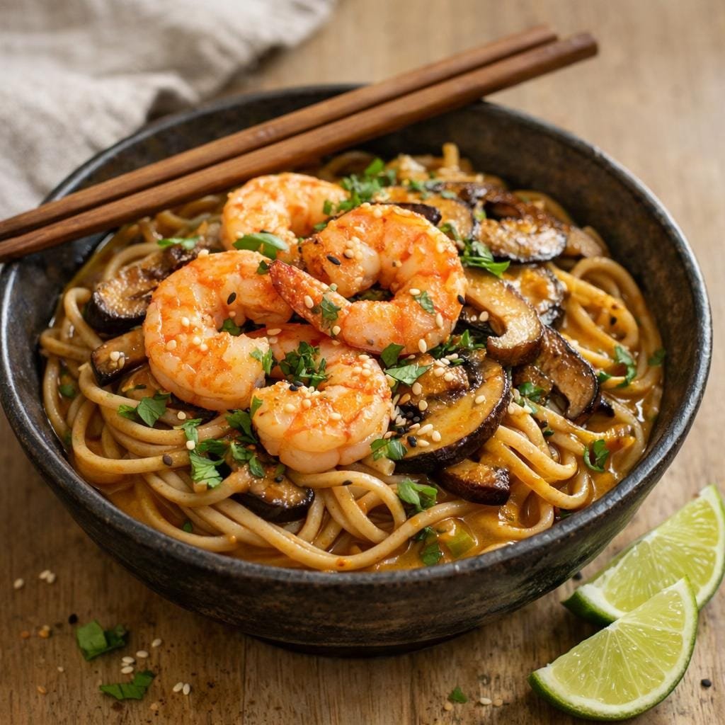 nouilles soba aux gambas