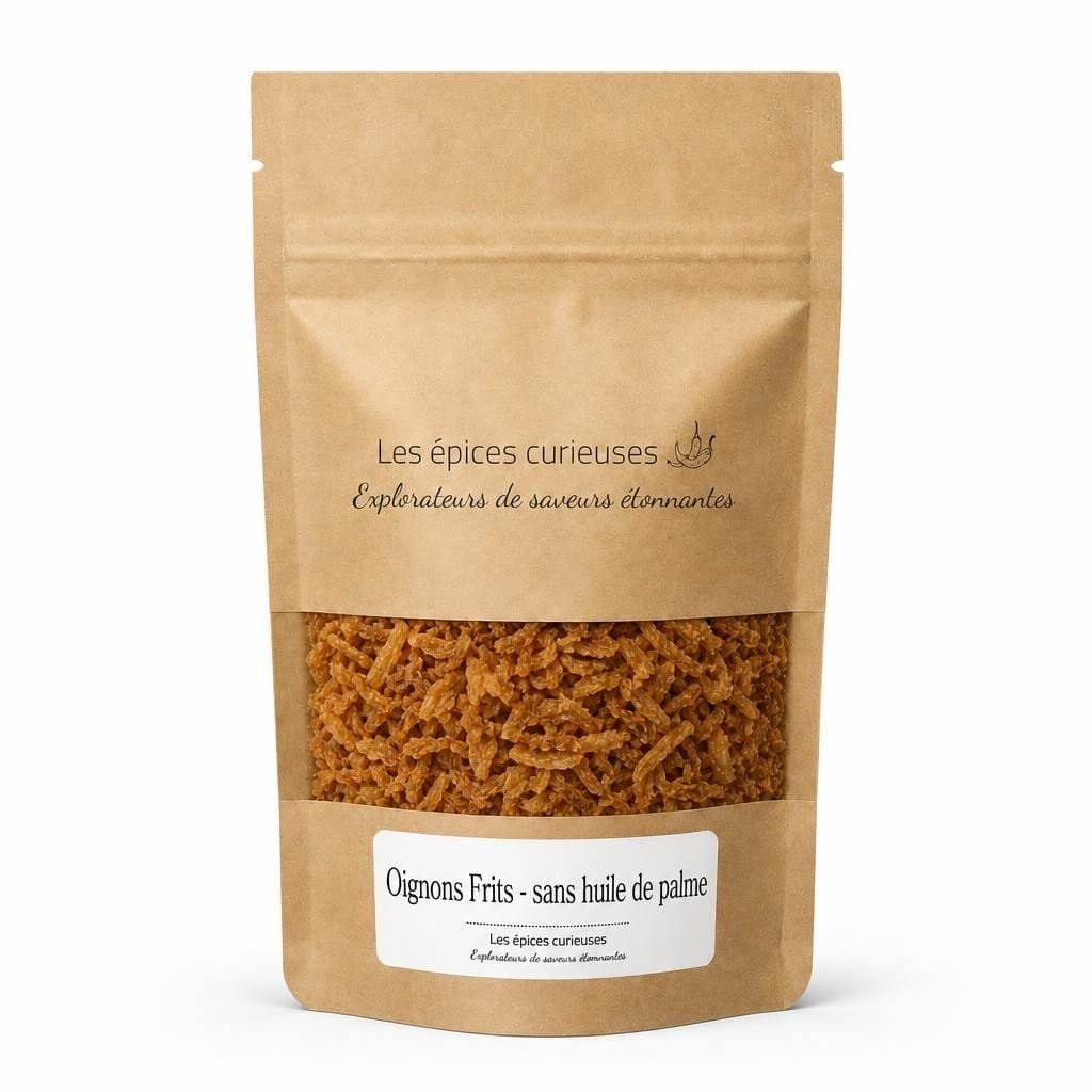 Oignons Frits - sans huile de palme - Packaging - Les Épices Curieuses