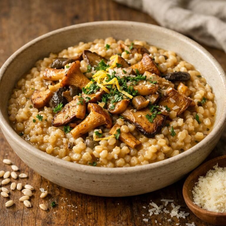 Orzotto aux champignons