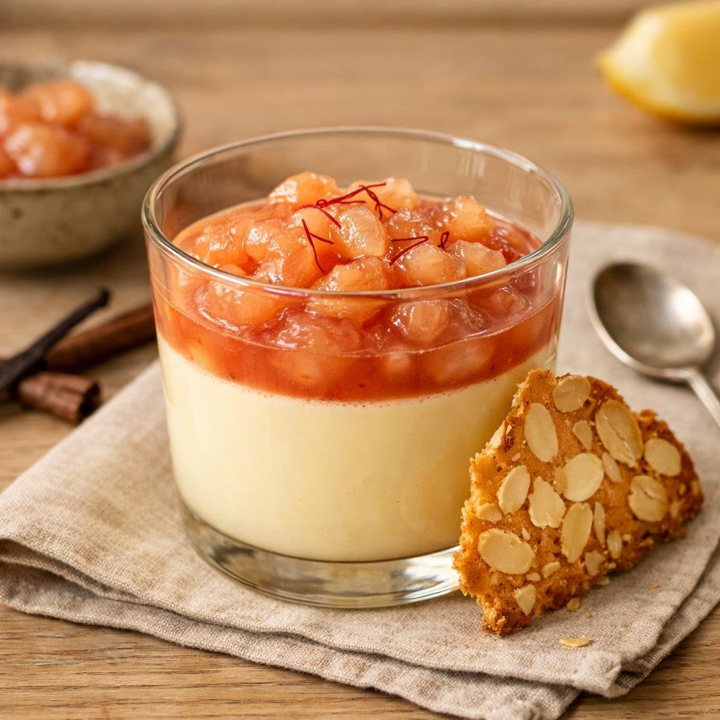 Panna cotta au safran
