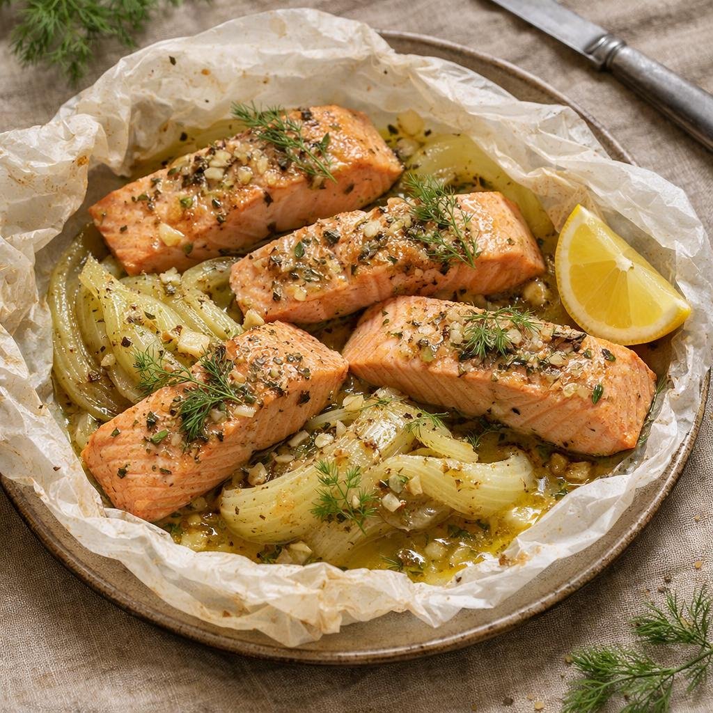 papillote saumon fenouil