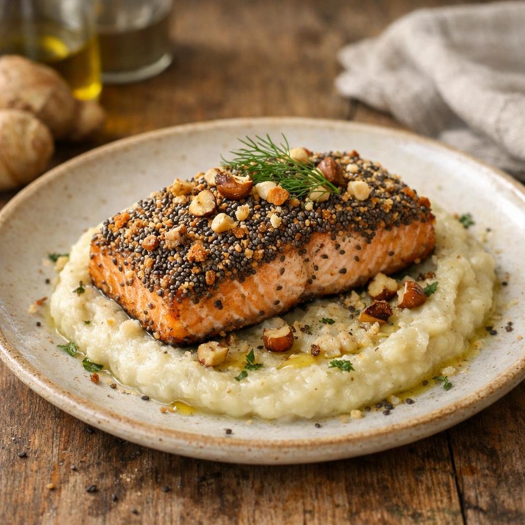 saumon en croûte de chia