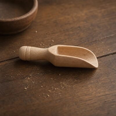 Pelle à vrac bois 10 cm - Les Épices Curieuses