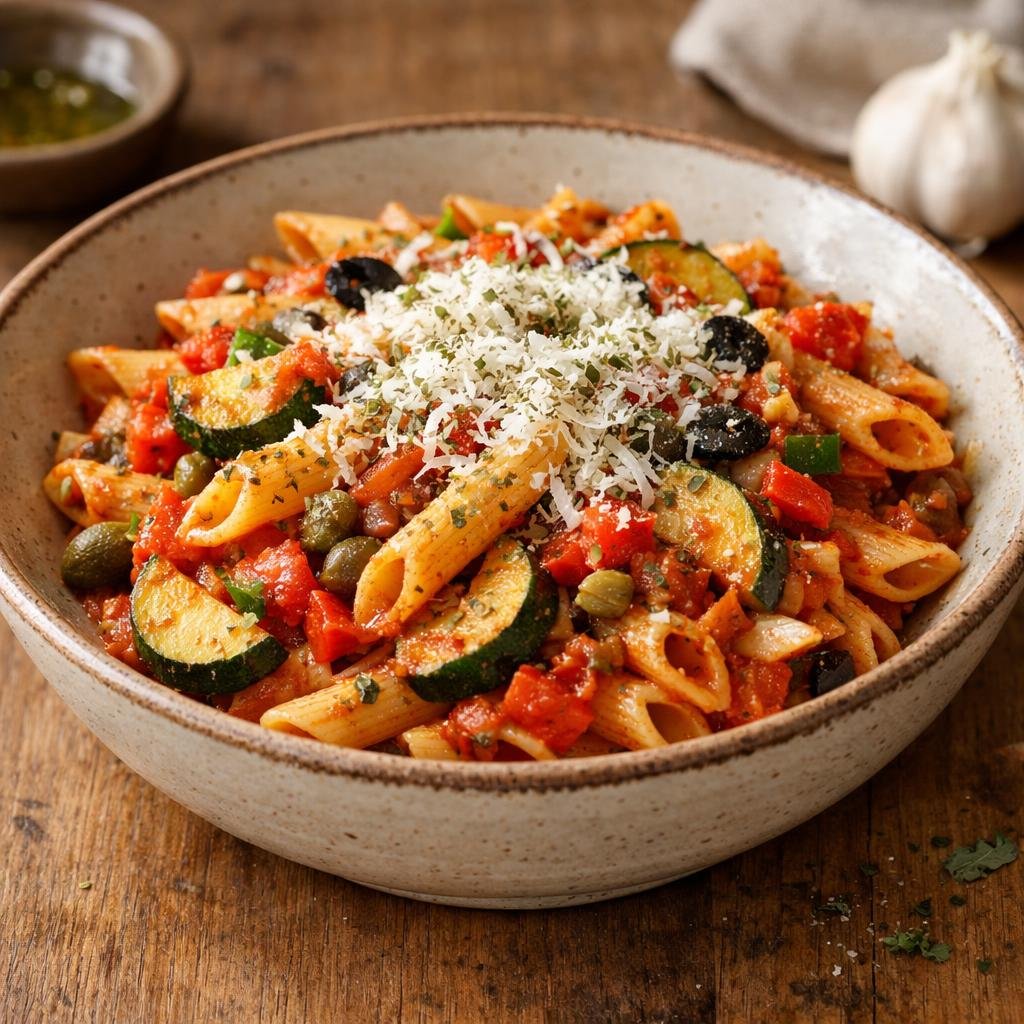 Penne à la basquaise