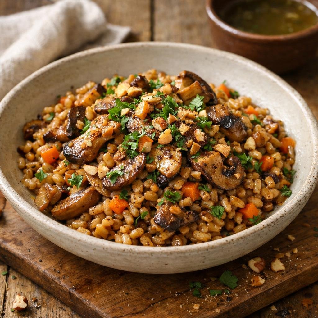 Pilaf d'épeautre automnal