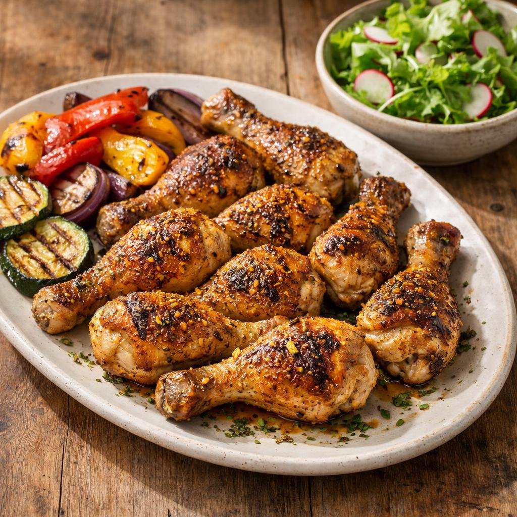 Pilons de poulet grillés