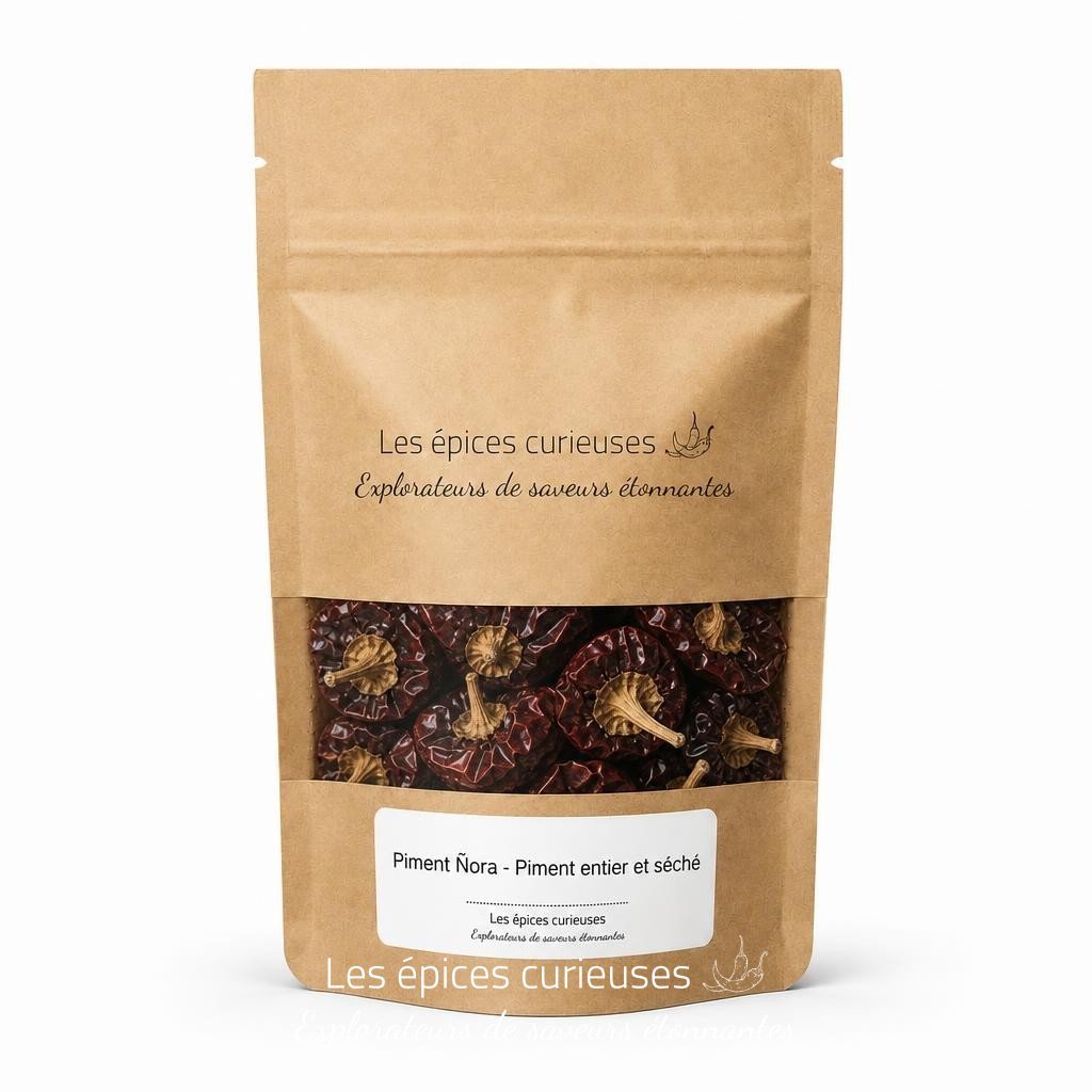 Piment Ñora - Piment entier et séché - Packaging - Les Épices Curieuses