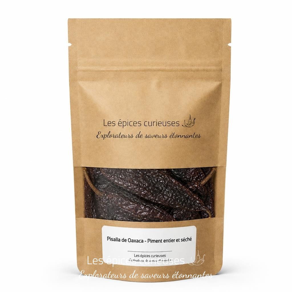 Pisalla de Oaxaca - Piment entier et séché - Packaging - Les Épices Curieuses
