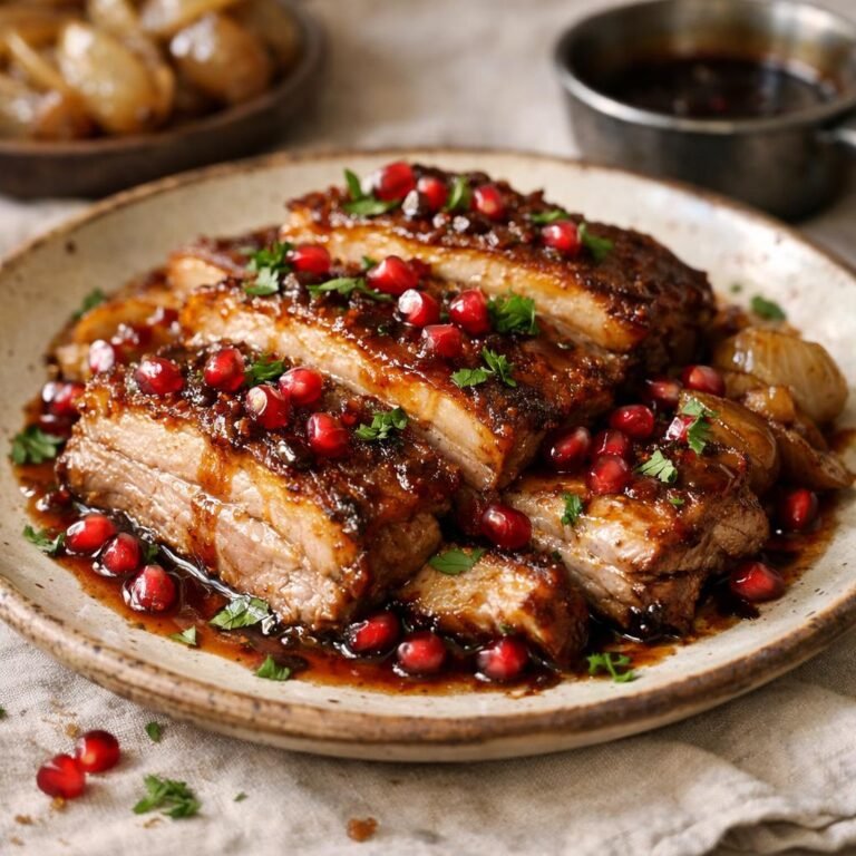 poitrine de porc confite