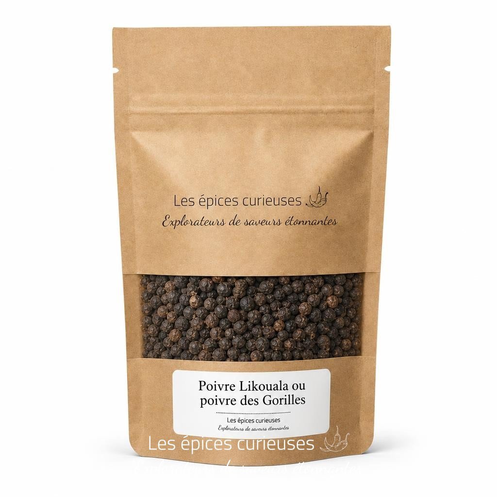 Poivre Likouala ou poivre des Gorilles - Packaging - Les Épices Curieuses