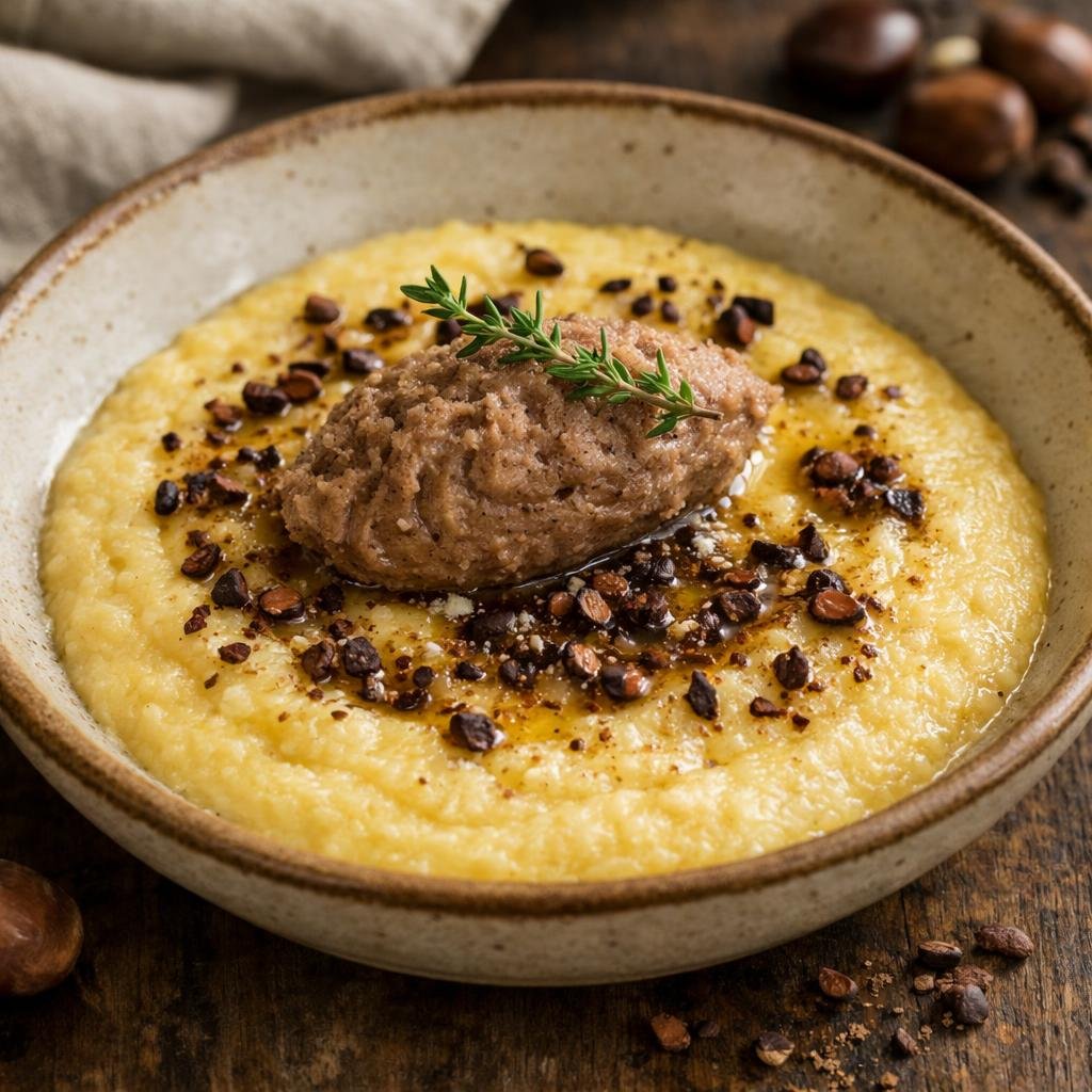 Polenta châtaignes cacao