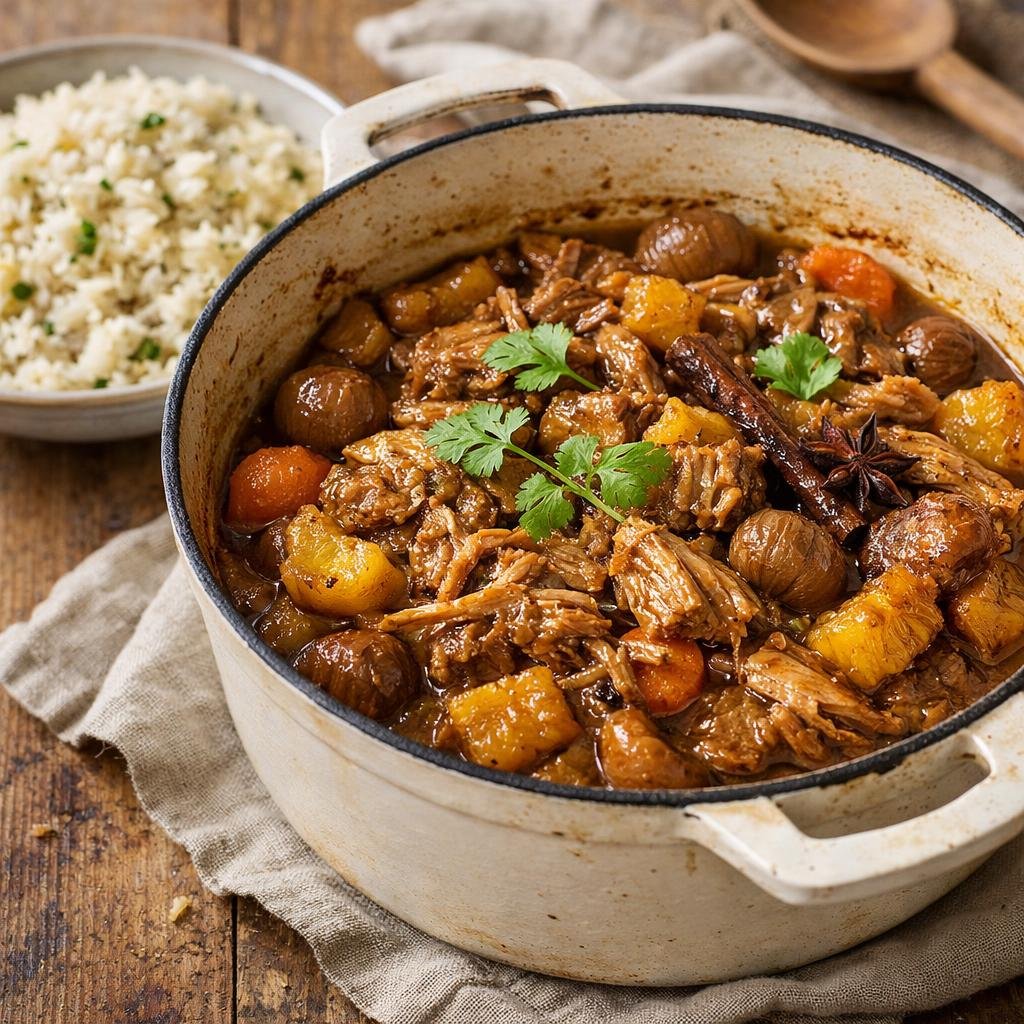 Porc braisé à l'ananas