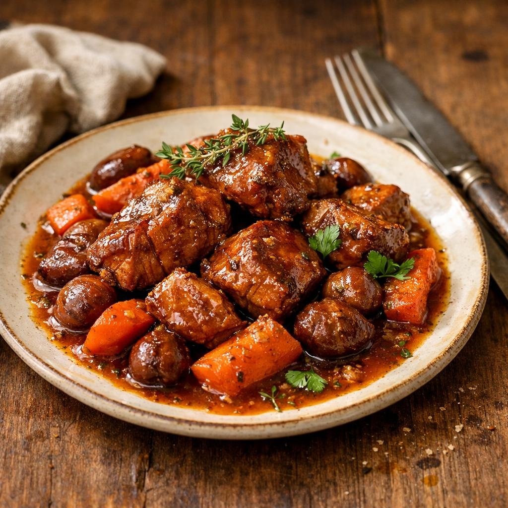 Porc braisé au paprika