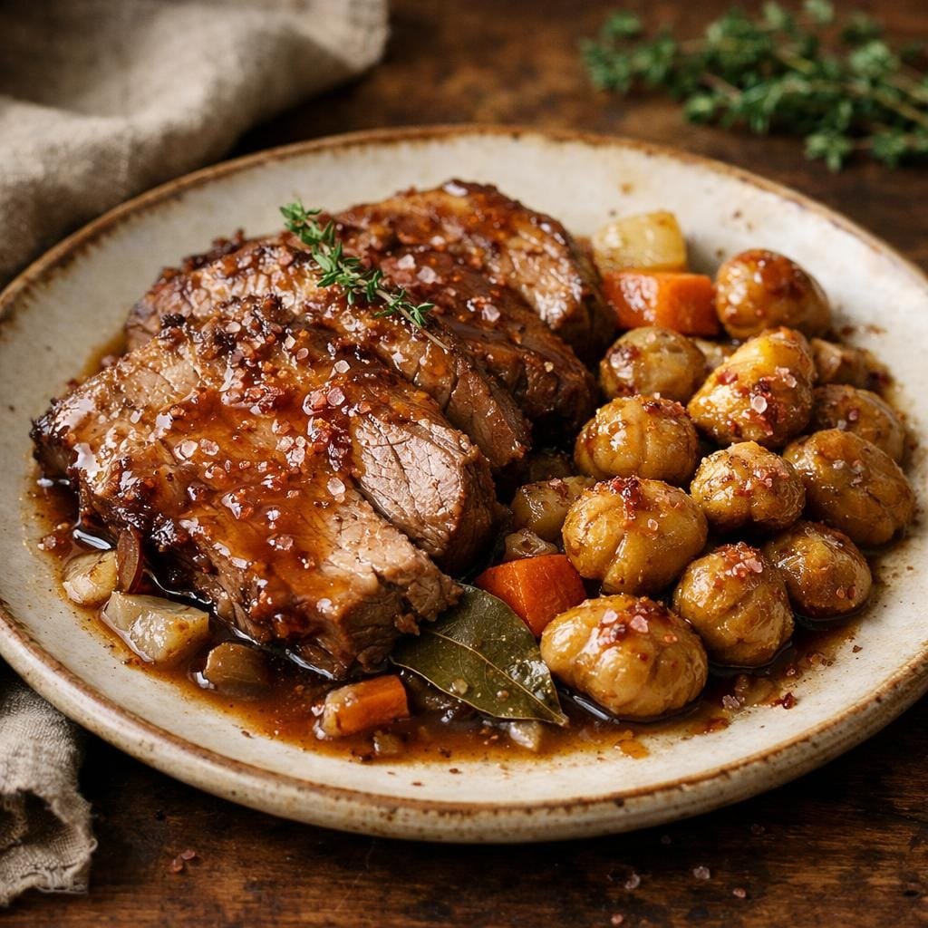 Porc confit au cidre