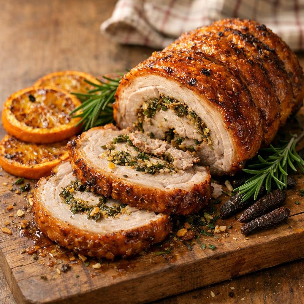 Porchetta à l'orange