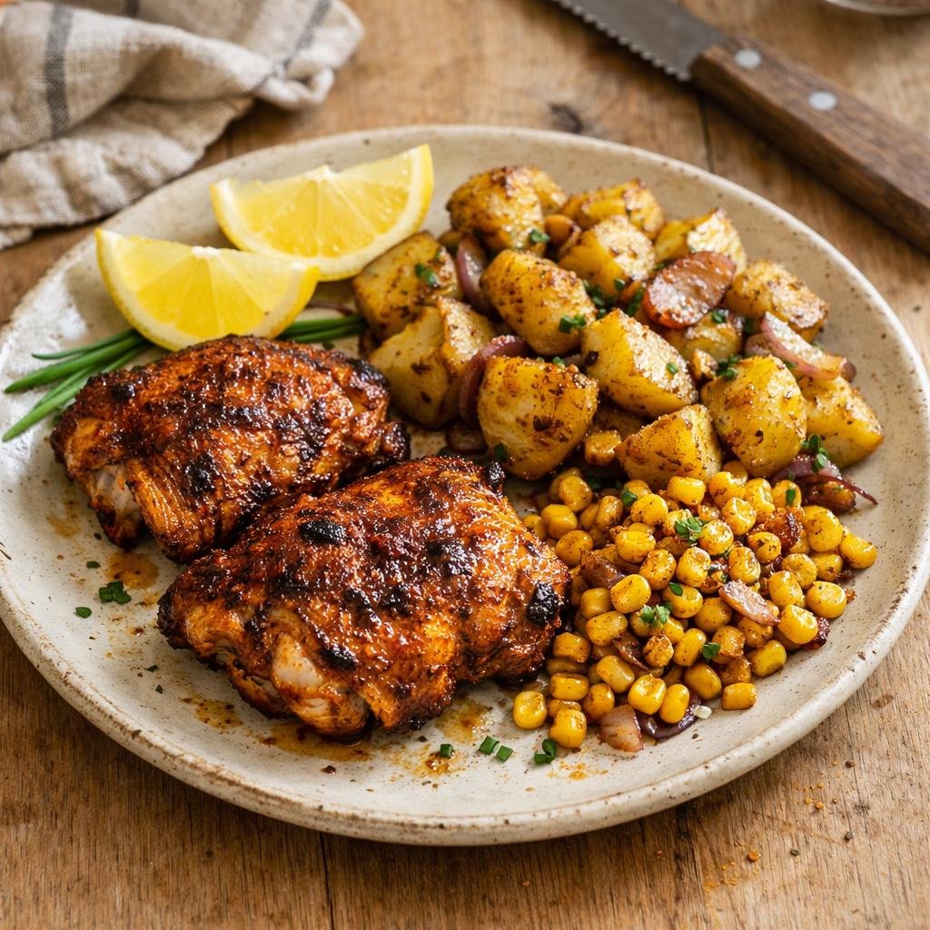 Poulet cajun grillé