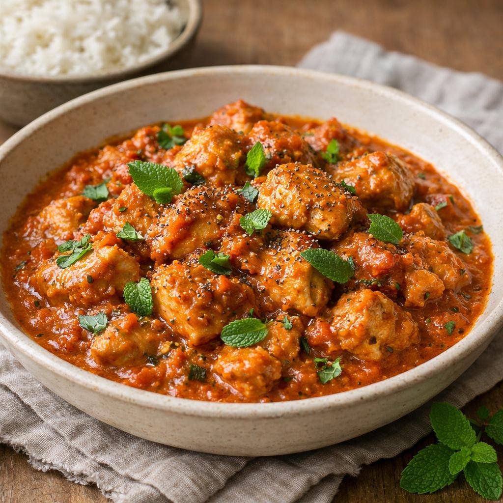 Poulet en sauce indienne