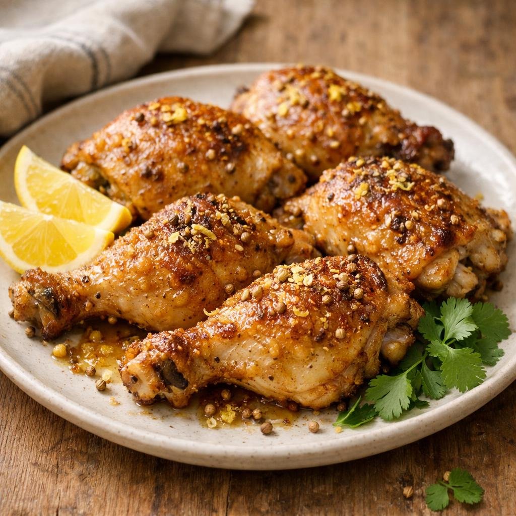 Poulet mariné coriandre