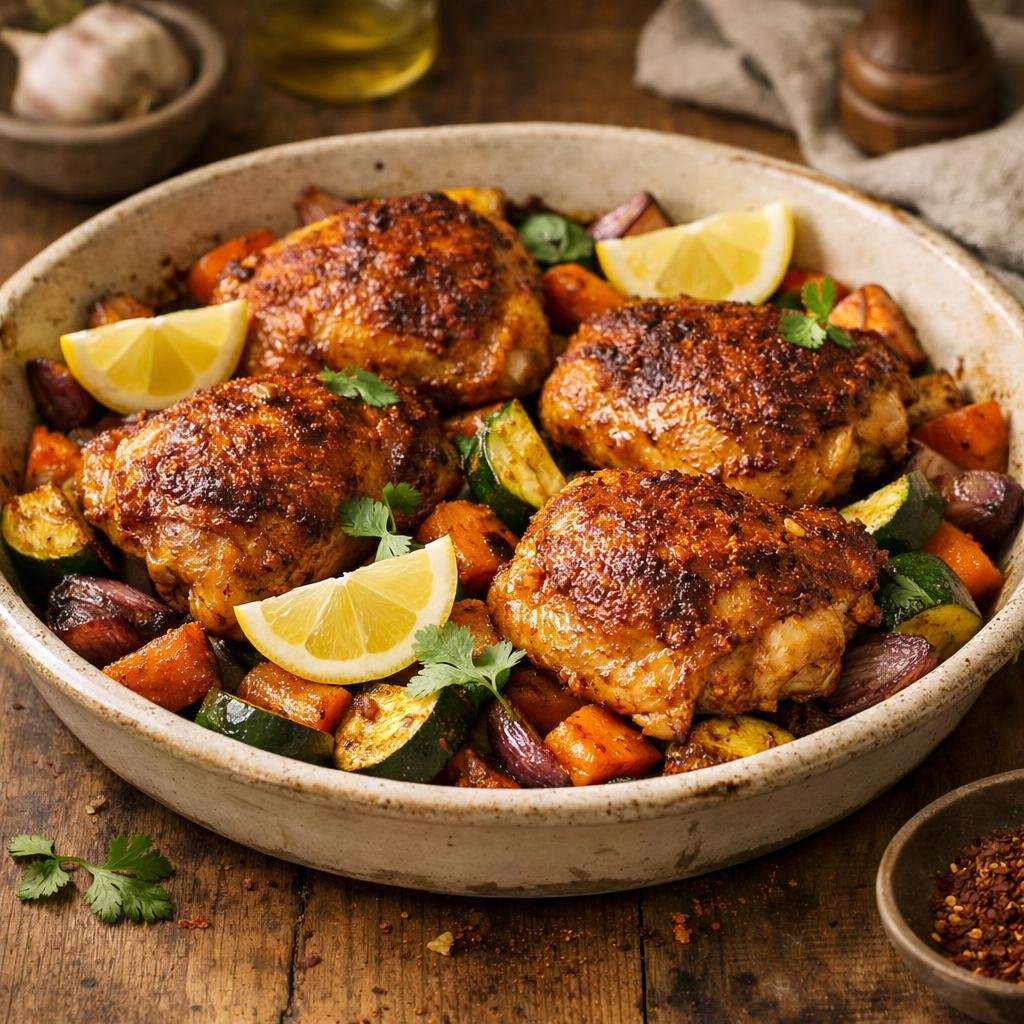 poulet mariné épicé