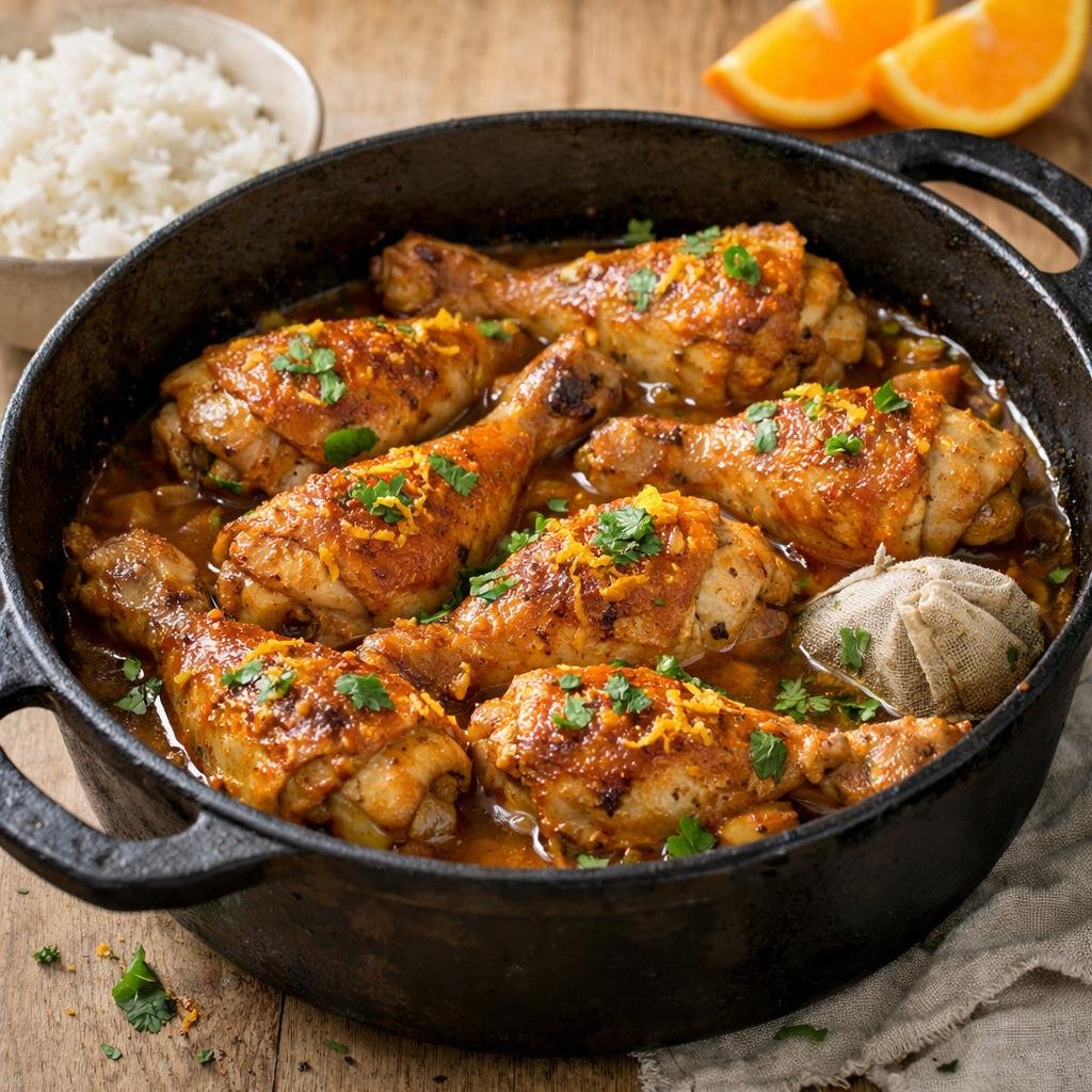 Poulet mijoté antillais