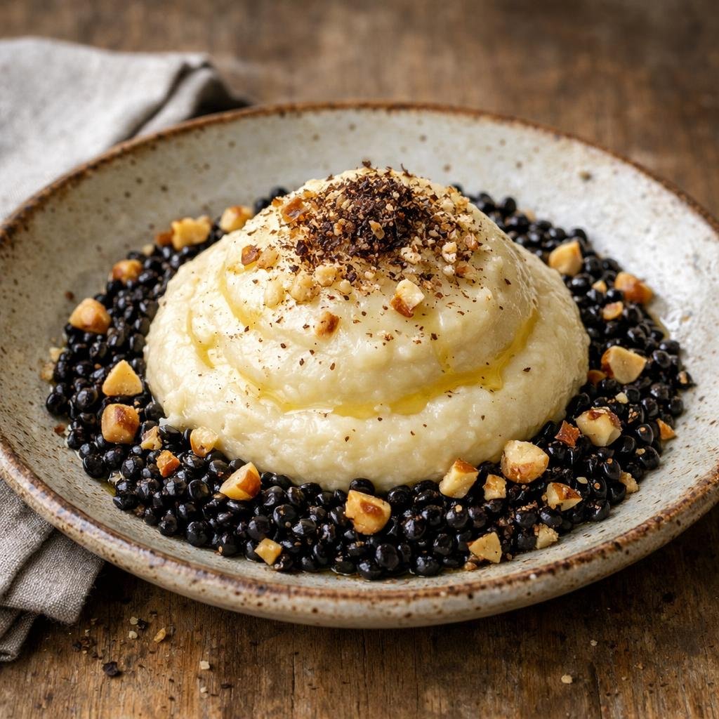 purée céleri-rave lentilles