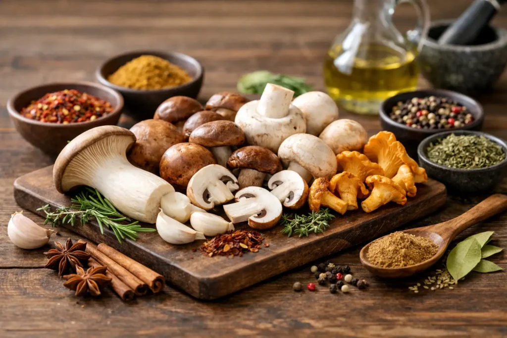 Quelle épice avec les champignons ? Nos accords
