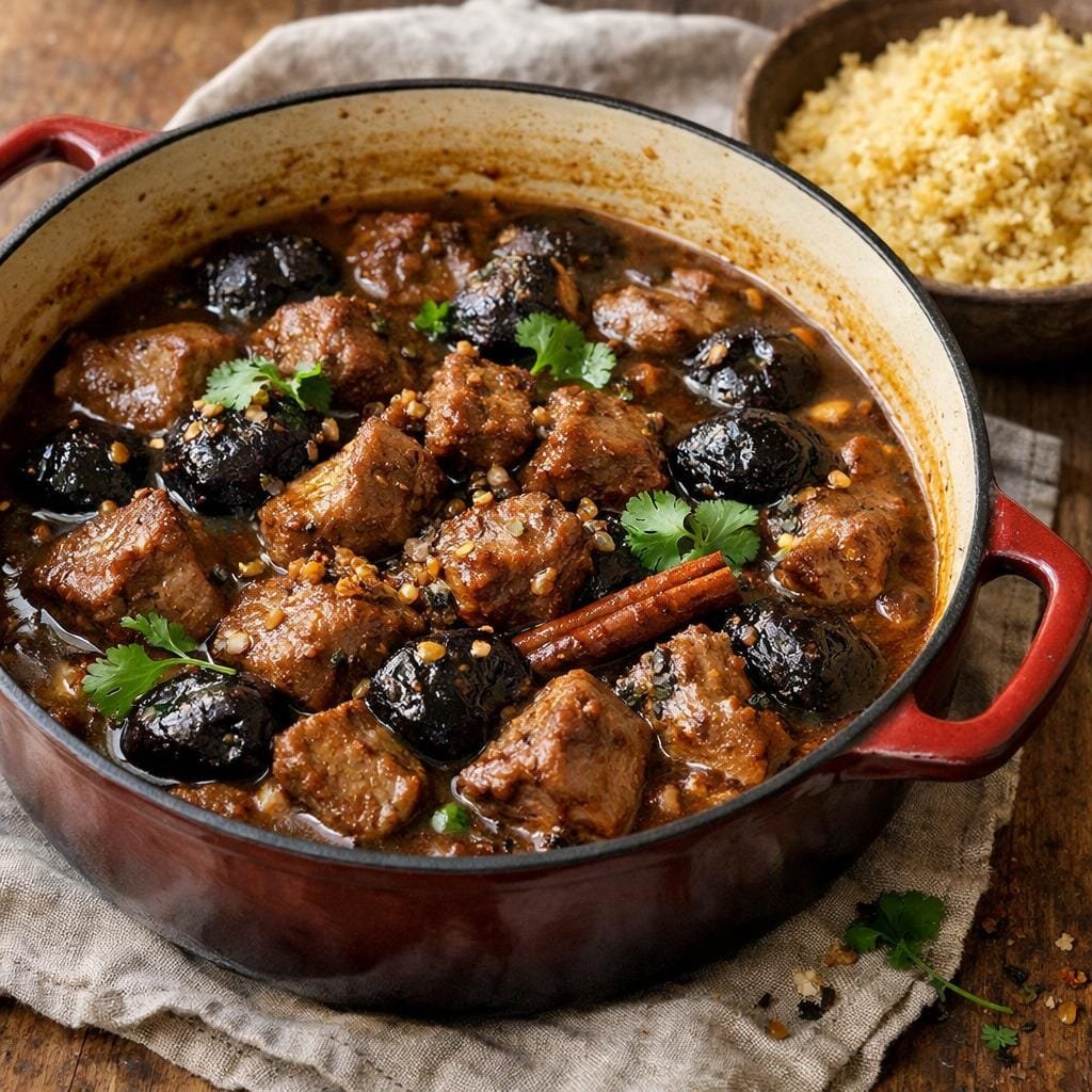 Ragoût d'agneau aux pruneaux