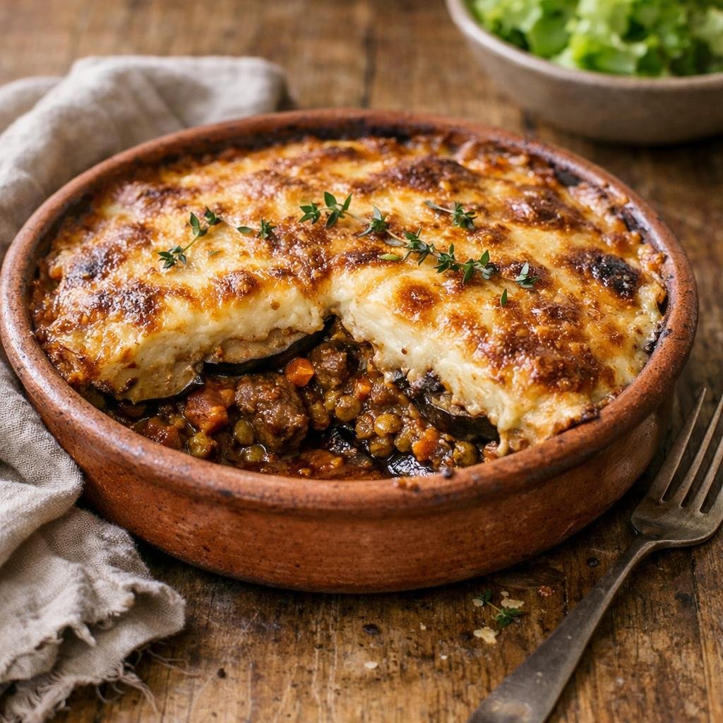 ragoût d'agneau moussaka