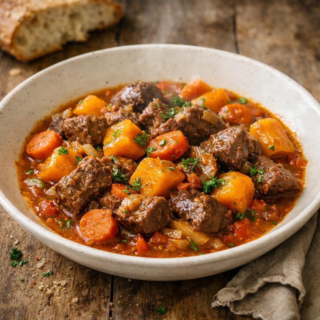 Ragoût de boeuf à la courge