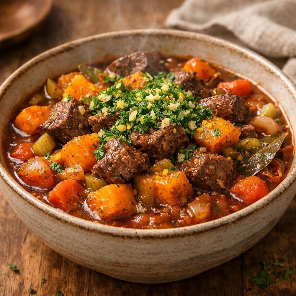 ragoût de boeuf aux courges