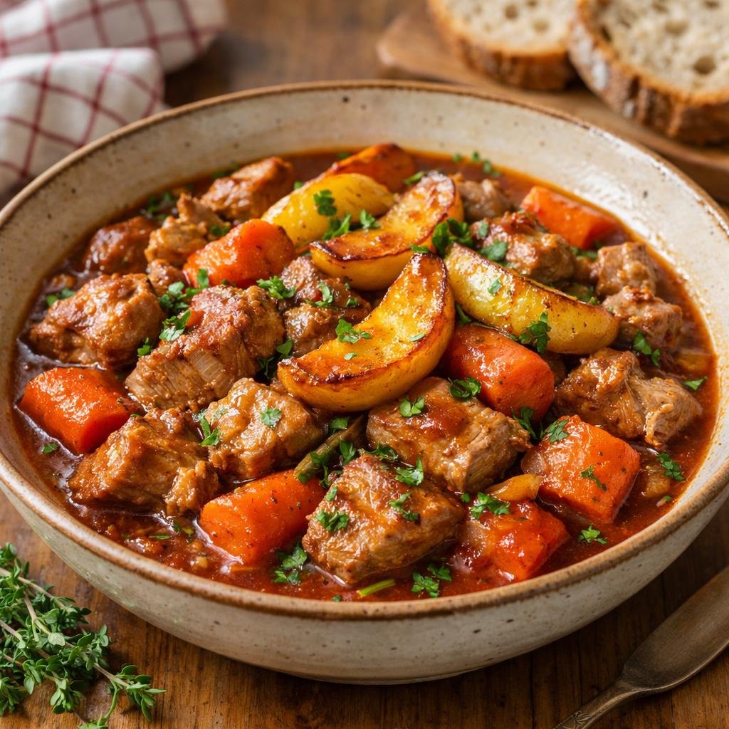 ragoût de porc au thé