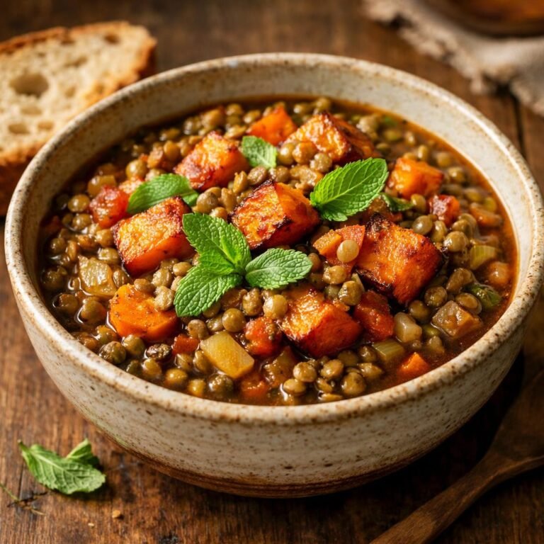Ragoût lentilles potimarron
