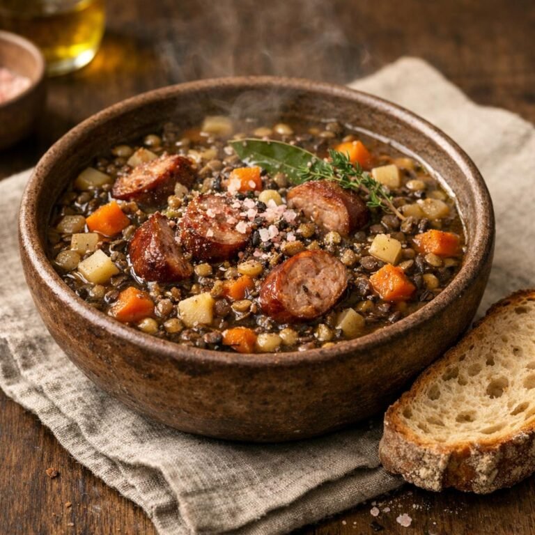 Ragoût lentilles saucisse