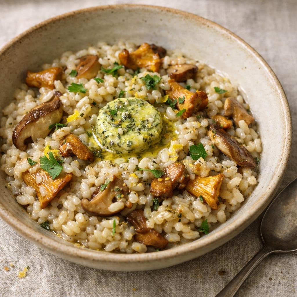 risotto champignons lavande