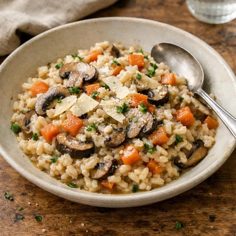 risotto champignons papaye