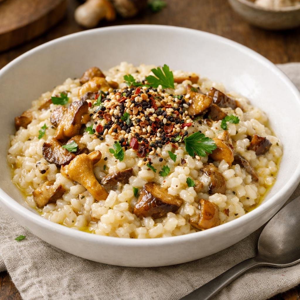 Risotto champignons sauvages
