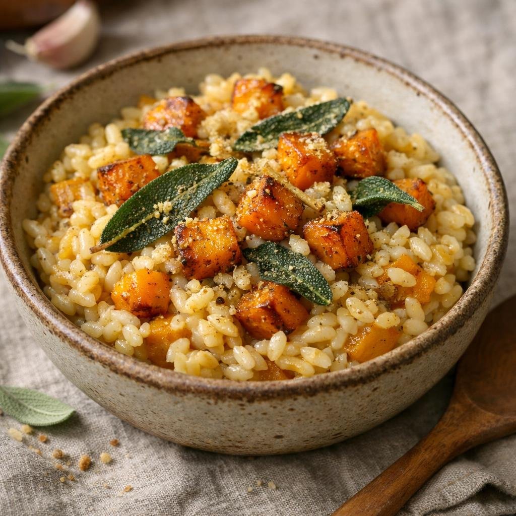 Risotto courge sauge