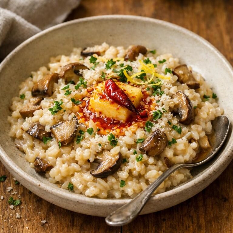 risotto crémeux aux cèpes