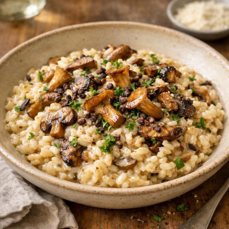 risotto champignons cacao