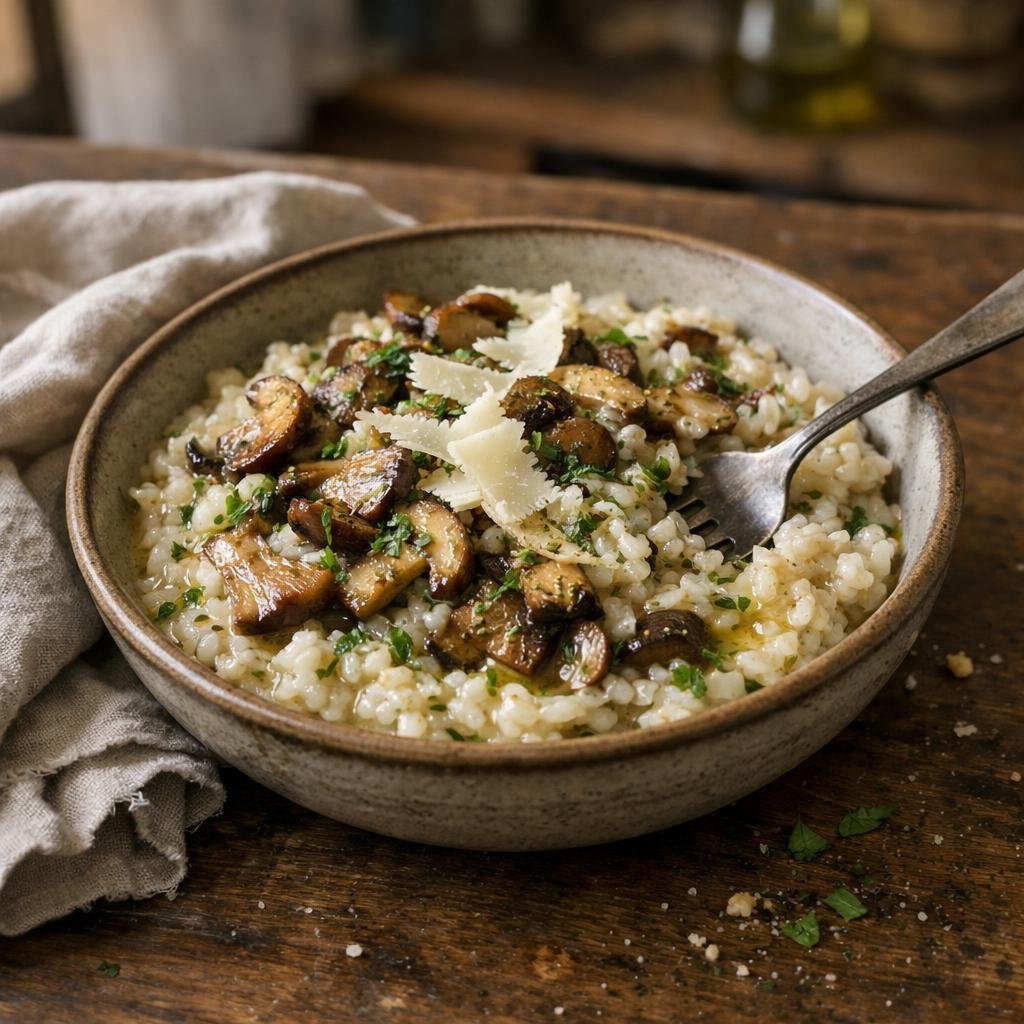 Risotto champignons sauvages
