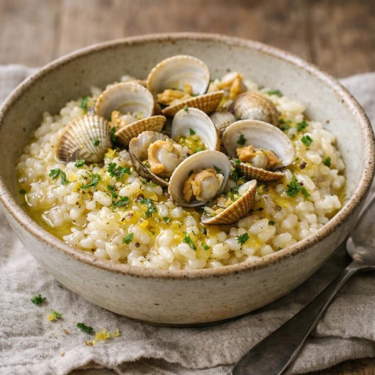 risotto aux coques
