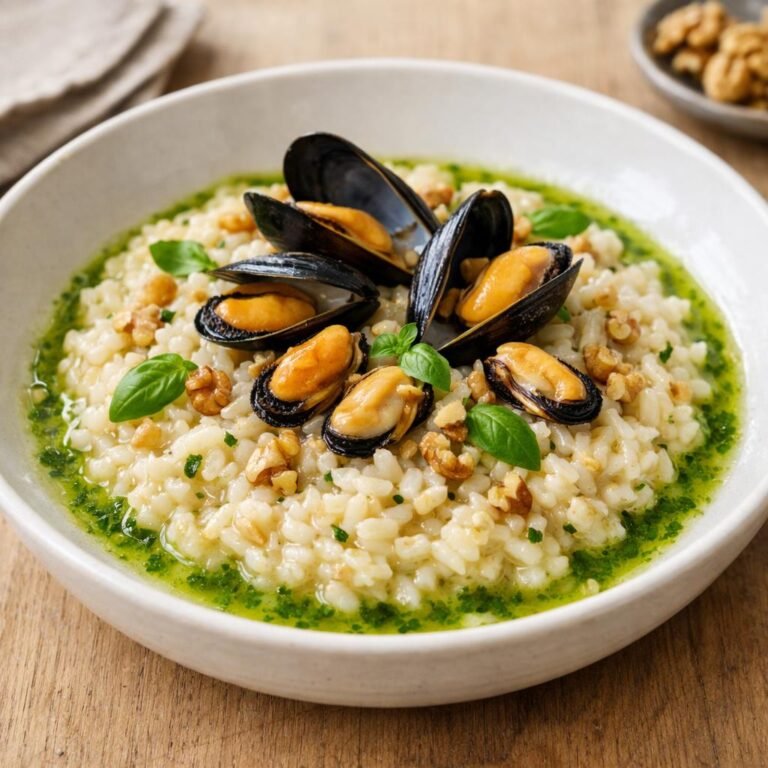 Risotto crémeux aux moules