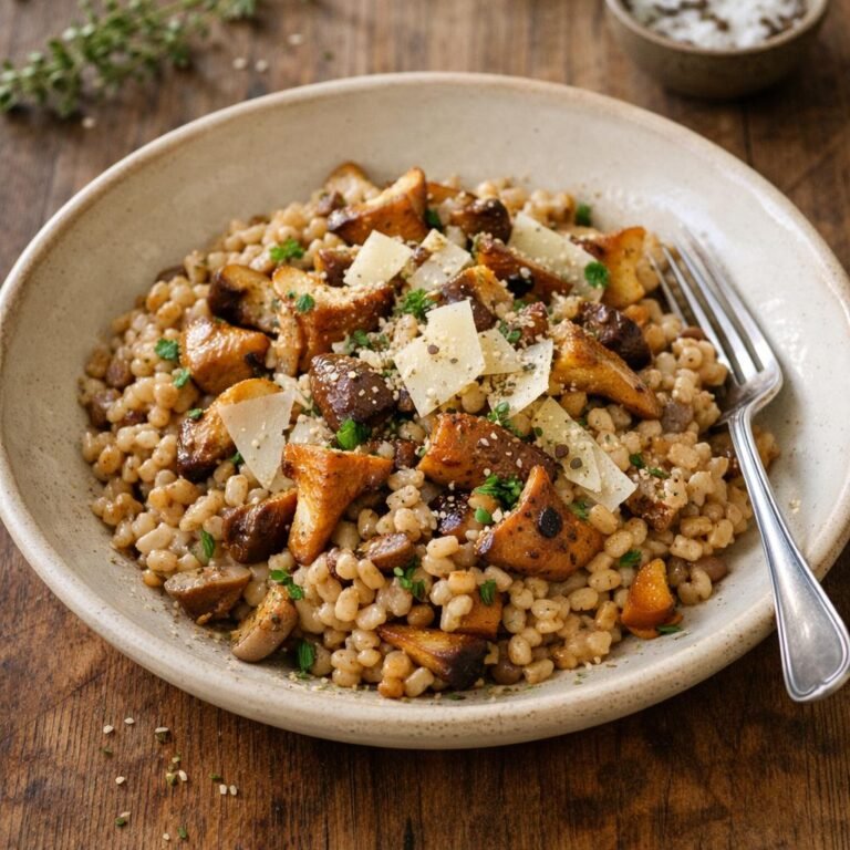 Risotto d'épeautre champignons