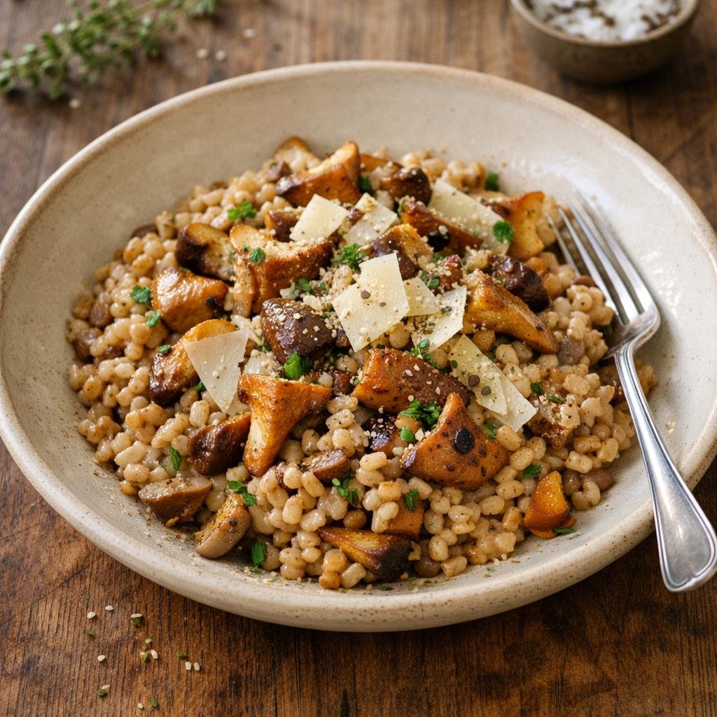 Risotto d'épeautre champignons