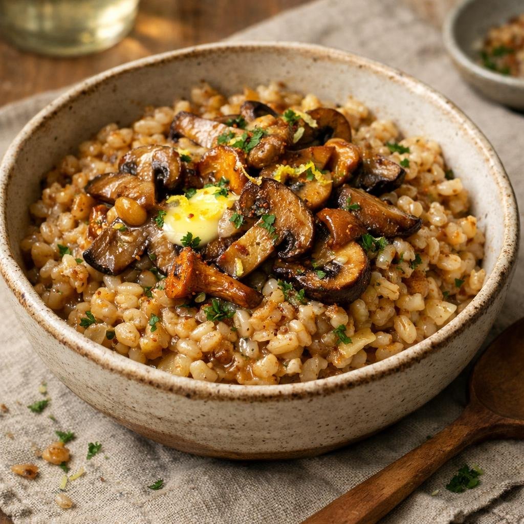 Risotto d'épeautre champignons