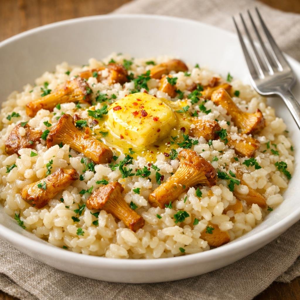 risotto girolles citron-piment